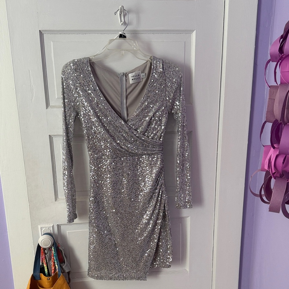 Silver Homecoming Dress
